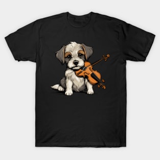 Dog playing violin T-Shirt